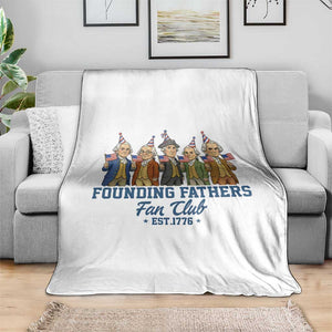 Funny Founding Fathers Fan Club Throw Blanket American History Lovers TS12 Print Your Wear