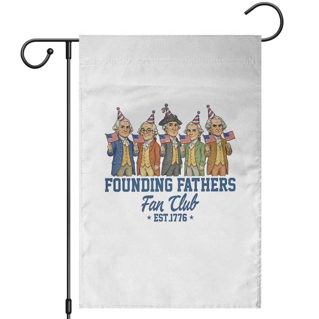 Funny Founding Fathers Fan Club Garden Flag American History Lovers TS12 White Print Your Wear
