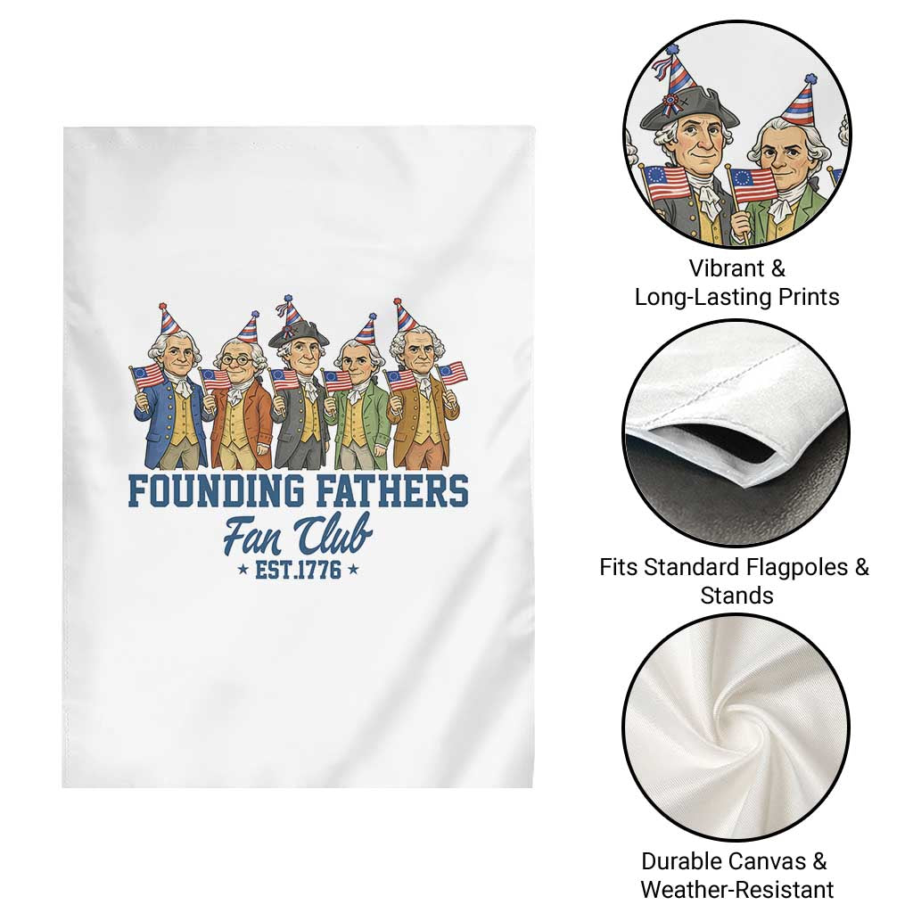 Funny Founding Fathers Fan Club Garden Flag American History Lovers TS12 Print Your Wear