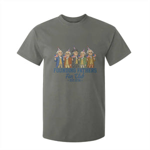 Funny Founding Fathers Fan Club T Shirt For Kid American History Lovers TS12 Military Green Print Your Wear