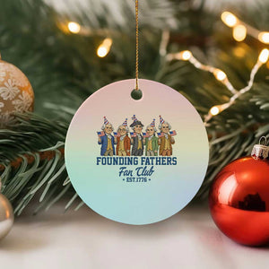 Funny Founding Fathers Fan Club Ceramic Ornament American History Lovers TS12 1pc Pastel Print Your Wear