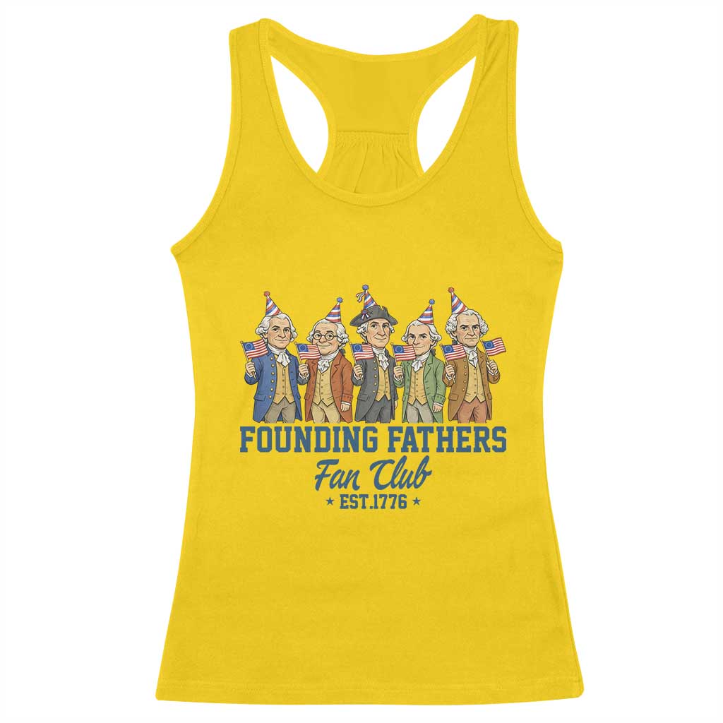Funny Founding Fathers Fan Club Racerback Tank Top American History Lovers TS12 Daisy Print Your Wear