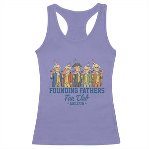 Funny Founding Fathers Fan Club Racerback Tank Top American History Lovers TS12 Violet Print Your Wear