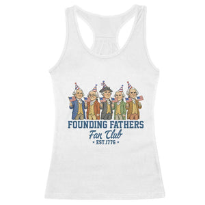 Funny Founding Fathers Fan Club Racerback Tank Top American History Lovers TS12 White Print Your Wear