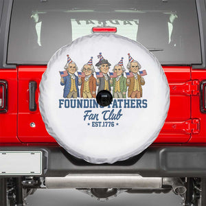 Funny Founding Fathers Fan Club Spare Tire Cover American History Lovers TS12 White Print Your Wear