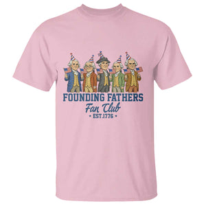 Funny Founding Fathers Fan Club T Shirt American History Lovers TS12 Light Pink Print Your Wear