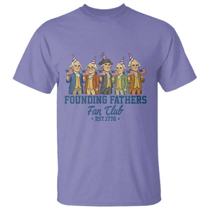 Funny Founding Fathers Fan Club T Shirt American History Lovers TS12 Violet Print Your Wear