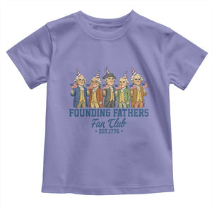 Funny Founding Fathers Fan Club Toddler T Shirt American History Lovers TS12 Violet Print Your Wear