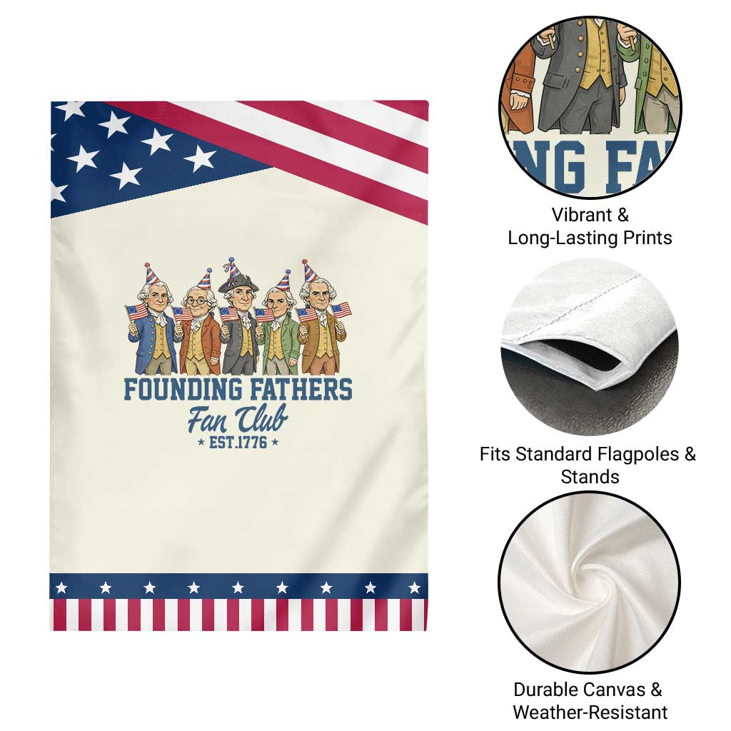 Funny Founding Fathers Fan Club Garden Flag American History Lovers TS12 Print Your Wear