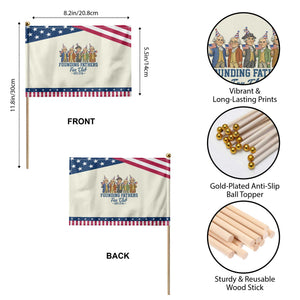 Funny Founding Fathers Fan Club Patriotic Handheld Flag American History Lovers TS12 Print Your Wear