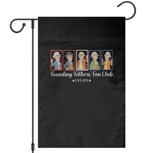 Funny Founding Fathers Fan Club Patriotic History Garden Flag TS12 Black Print Your Wear