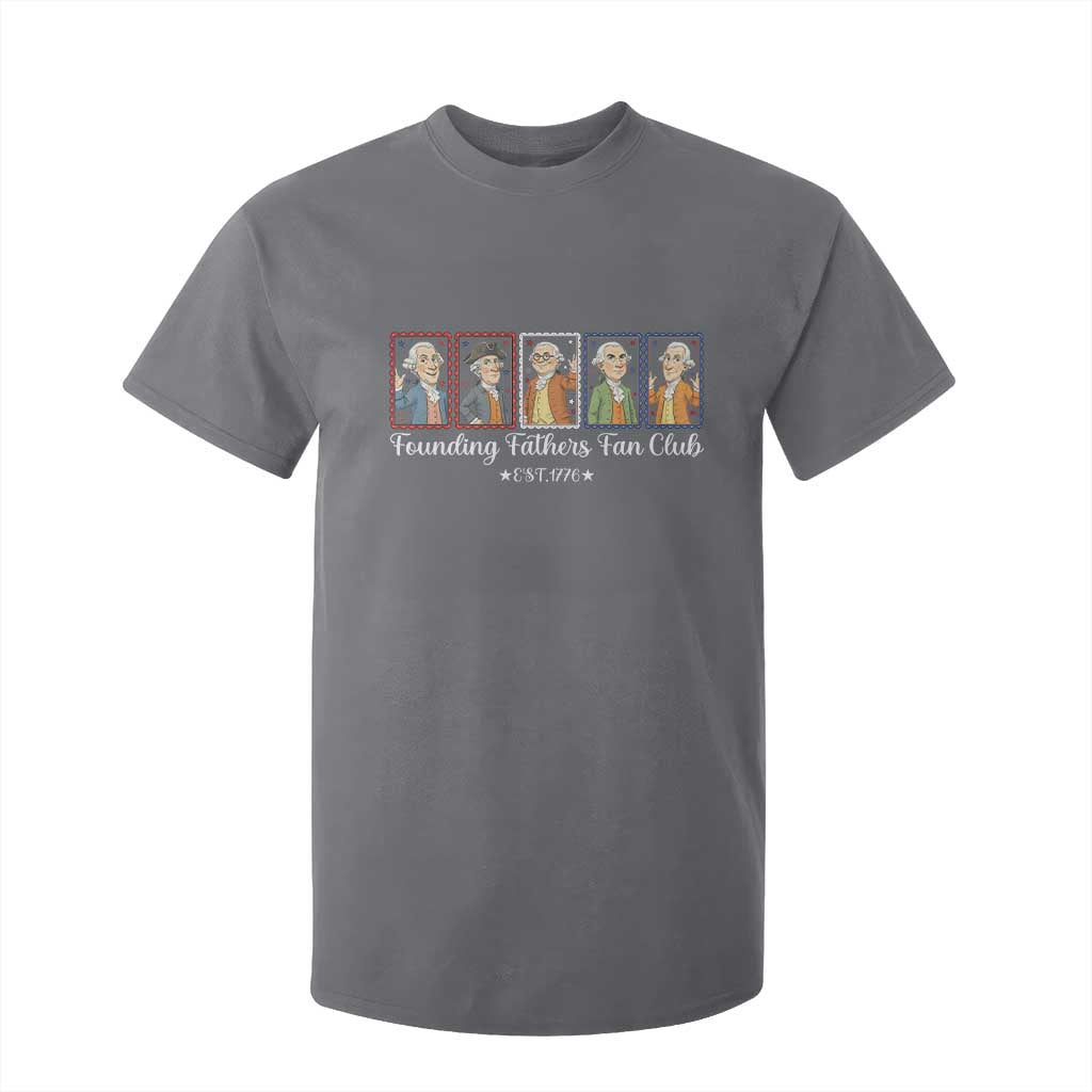 Funny Founding Fathers Fan Club Patriotic History T Shirt For Kid TS12 Charcoal Print Your Wear