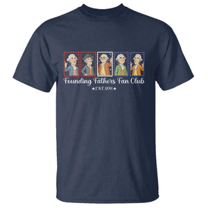 Funny Founding Fathers Fan Club Patriotic History T Shirt TS12 Navy Print Your Wear