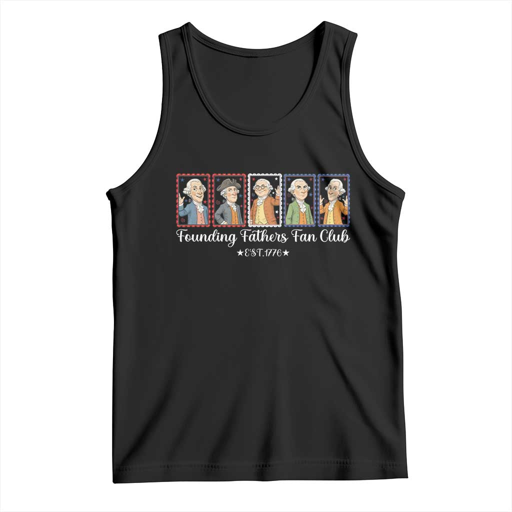Funny Founding Fathers Fan Club Patriotic History Tank Top TS12 Black Print Your Wear
