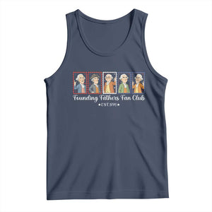 Funny Founding Fathers Fan Club Patriotic History Tank Top TS12 Navy Print Your Wear