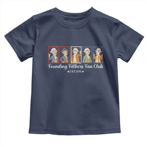 Funny Founding Fathers Fan Club Patriotic History Toddler T Shirt TS12 Navy Print Your Wear