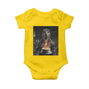 Funny Birthday Dinosaur Baby Onesie Prehistoric Party Celebration TS12 Daisy Print Your Wear