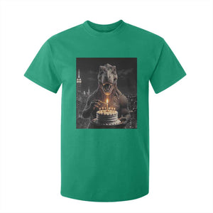 Funny Birthday Dinosaur T Shirt For Kid Prehistoric Party Celebration TS12 Irish Green Print Your Wear
