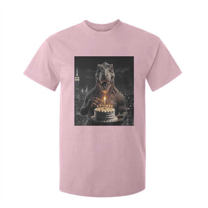 Funny Birthday Dinosaur T Shirt For Kid Prehistoric Party Celebration TS12 Light Pink Print Your Wear