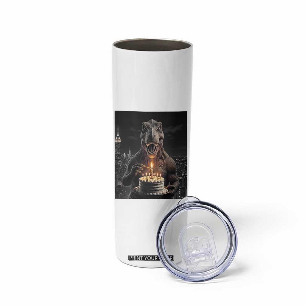 Funny Birthday Dinosaur Skinny Tumbler Prehistoric Party Celebration TS12 Print Your Wear