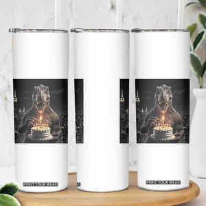 Funny Birthday Dinosaur Skinny Tumbler Prehistoric Party Celebration TS12 Print Your Wear