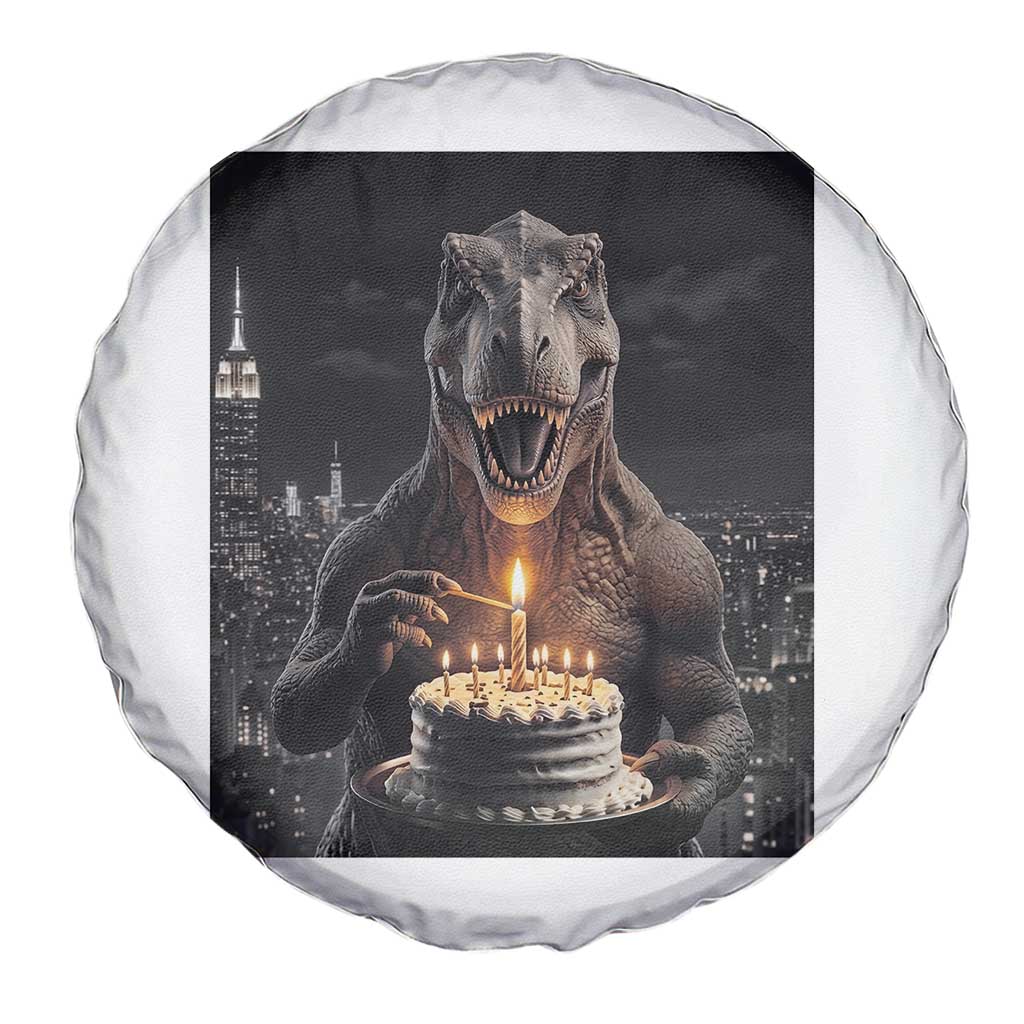 Funny Birthday Dinosaur Spare Tire Cover Prehistoric Party Celebration TS12 Print Your Wear