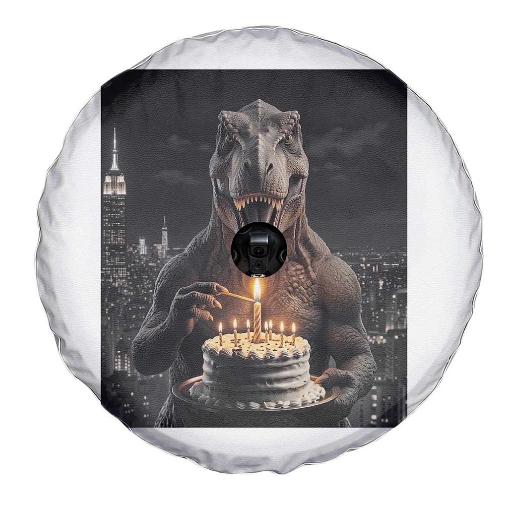 Funny Birthday Dinosaur Spare Tire Cover Prehistoric Party Celebration TS12 Print Your Wear