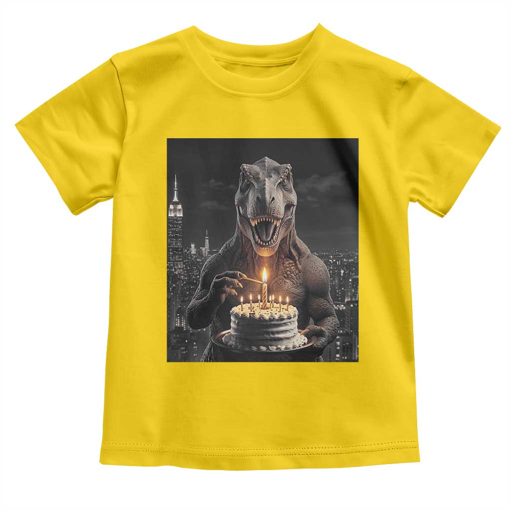 Funny Birthday Dinosaur Toddler T Shirt Prehistoric Party Celebration TS12 Daisy Print Your Wear