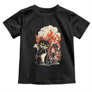 Funny Trouble Maker Cat Toddler T Shirt Cute Mischief Graphic Gift For Cat Lover TS12 Black Print Your Wear