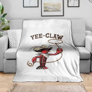 Yee Claw Throw Blanket Funny Crawfish Cajun Seafood Festival TS12 Print Your Wear