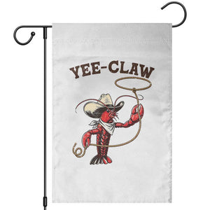 Yee Claw Garden Flag Funny Crawfish Cajun Seafood Festival TS12 White Print Your Wear