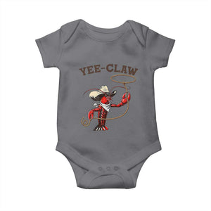 Yee Claw Baby Onesie Funny Crawfish Cajun Seafood Festival TS12 Charcoal Print Your Wear