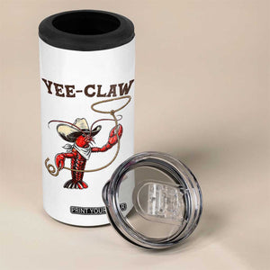 Yee Claw 4 in 1 Can Cooler Tumbler Funny Crawfish Cajun Seafood Festival TS12 Print Your Wear