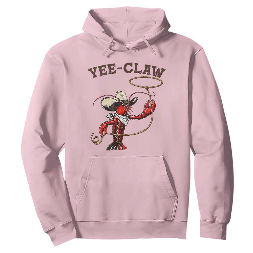 Yee Claw Hoodie Funny Crawfish Cajun Seafood Festival TS12 Light Pink Print Your Wear