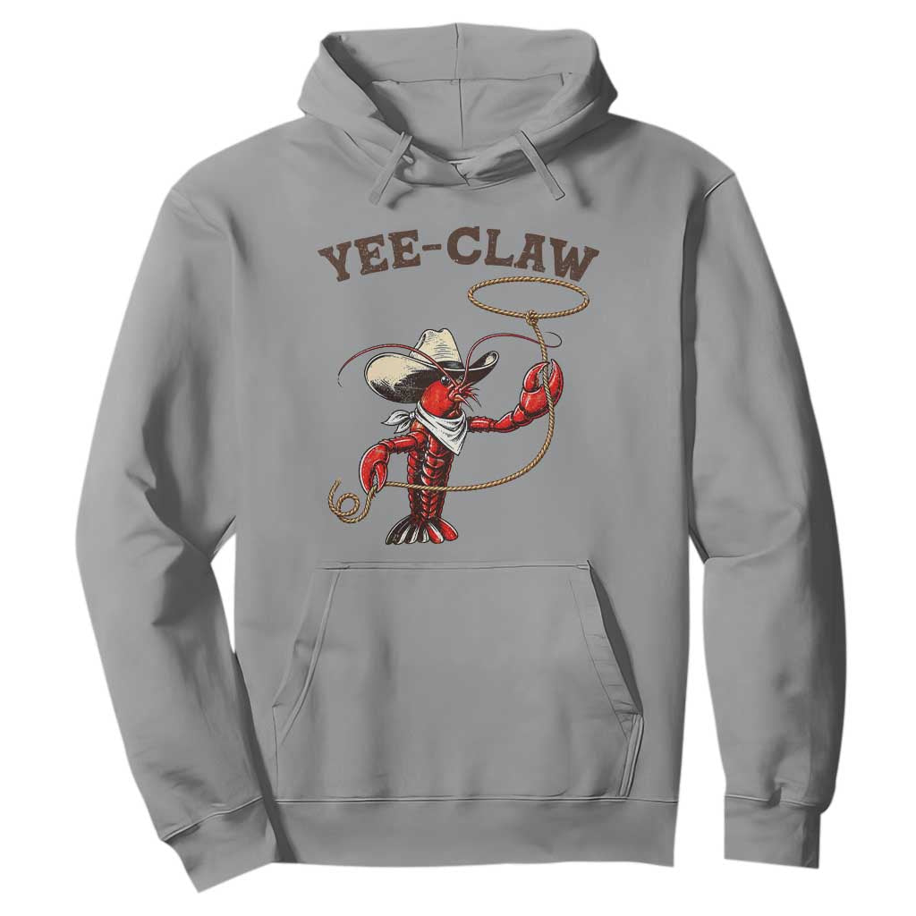 Yee Claw Hoodie Funny Crawfish Cajun Seafood Festival TS12 Sport Gray Print Your Wear