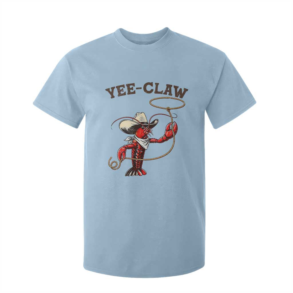 Yee Claw T Shirt For Kid Funny Crawfish Cajun Seafood Festival TS12 Light Blue Print Your Wear