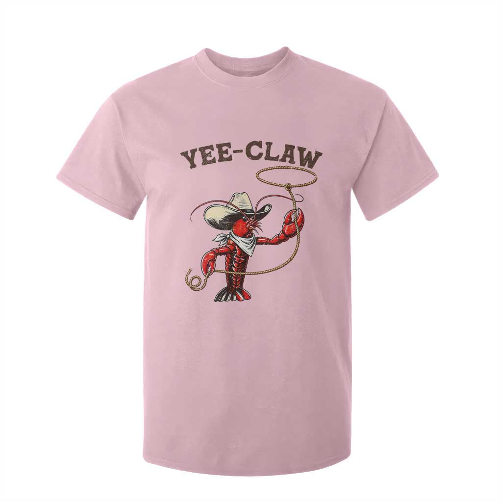 Yee Claw T Shirt For Kid Funny Crawfish Cajun Seafood Festival TS12 Light Pink Print Your Wear