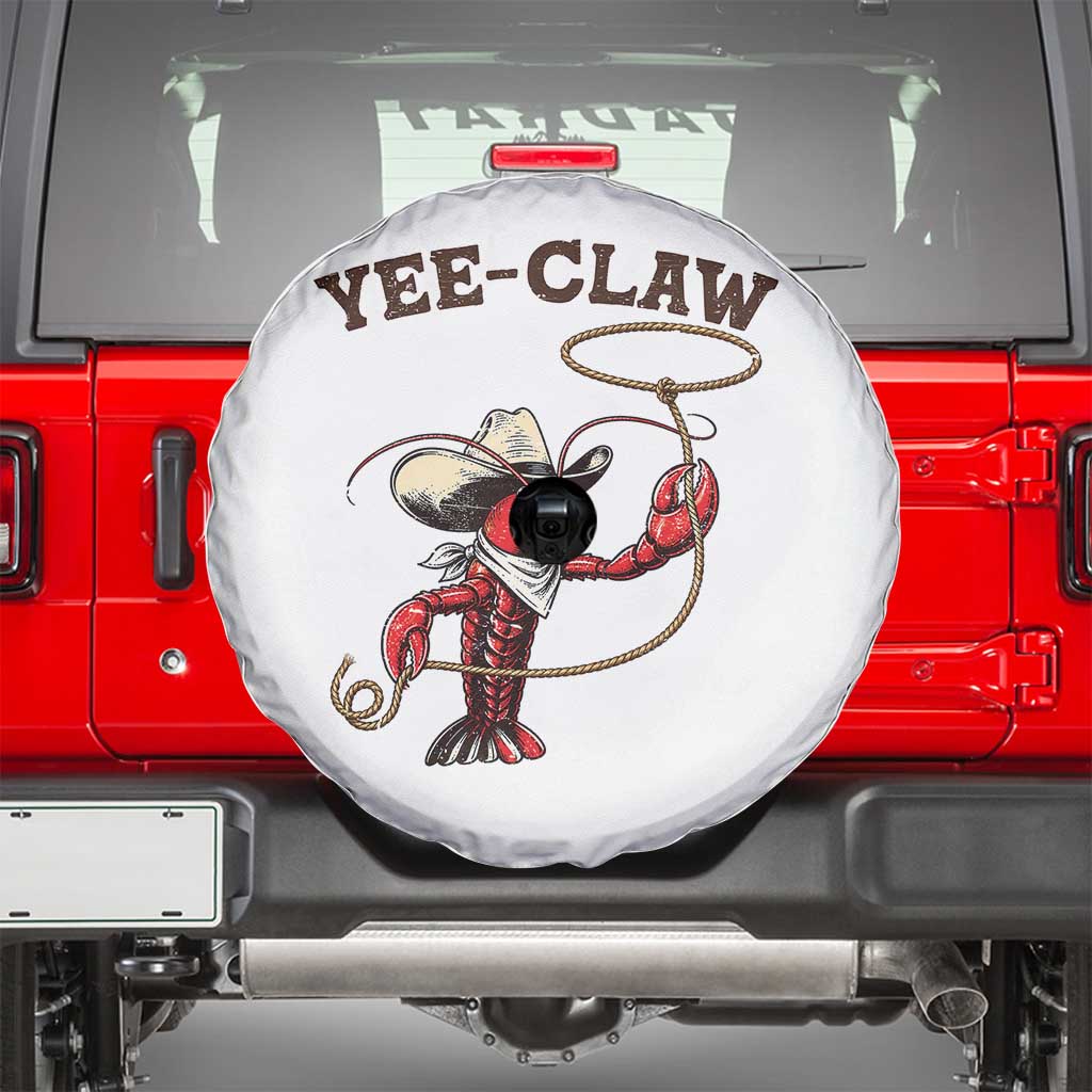 Yee Claw Spare Tire Cover Funny Crawfish Cajun Seafood Festival TS12 White Print Your Wear