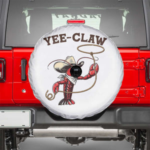 Yee Claw Spare Tire Cover Funny Crawfish Cajun Seafood Festival TS12 White Print Your Wear