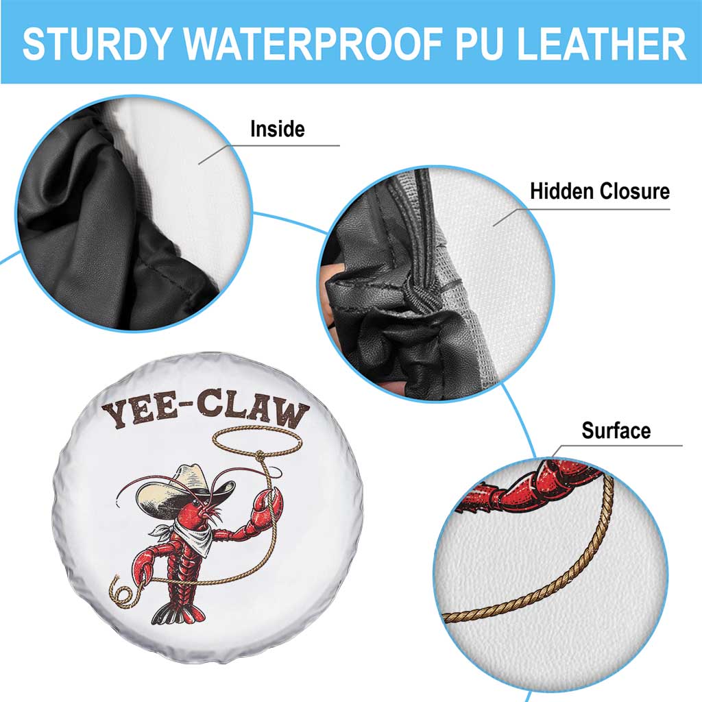 Yee Claw Spare Tire Cover Funny Crawfish Cajun Seafood Festival TS12 Print Your Wear