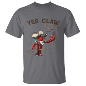 Yee Claw T Shirt Funny Crawfish Cajun Seafood Festival TS12 Charcoal Print Your Wear