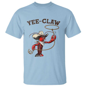 Yee Claw T Shirt Funny Crawfish Cajun Seafood Festival TS12 Light Blue Print Your Wear