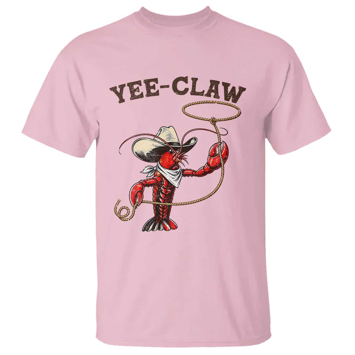 Yee Claw T Shirt Funny Crawfish Cajun Seafood Festival TS12 Light Pink Print Your Wear