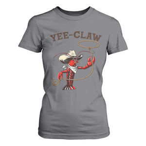Yee Claw T Shirt For Women Funny Crawfish Cajun Seafood Festival TS12 Charcoal Print Your Wear