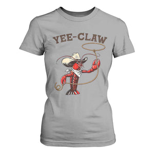 Yee Claw T Shirt For Women Funny Crawfish Cajun Seafood Festival TS12 Sport Gray Print Your Wear