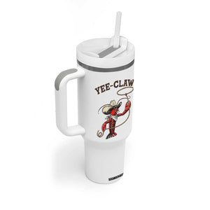 Yee Claw Tumbler With Handle Funny Crawfish Cajun Seafood Festival TS12 Print Your Wear