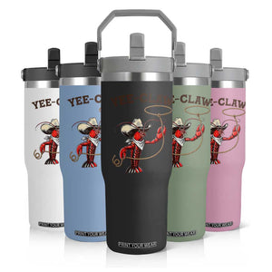 Yee Claw Flip Straw Tumbler Funny Crawfish Cajun Seafood Festival TS12 Print Your Wear