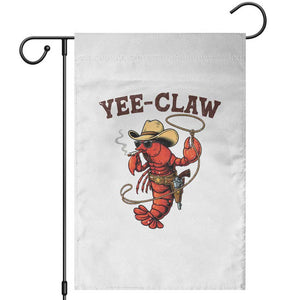 Yee Claw Southern Crawfish Garden Flag Funny Seafood Party Graphic TS12 White Print Your Wear