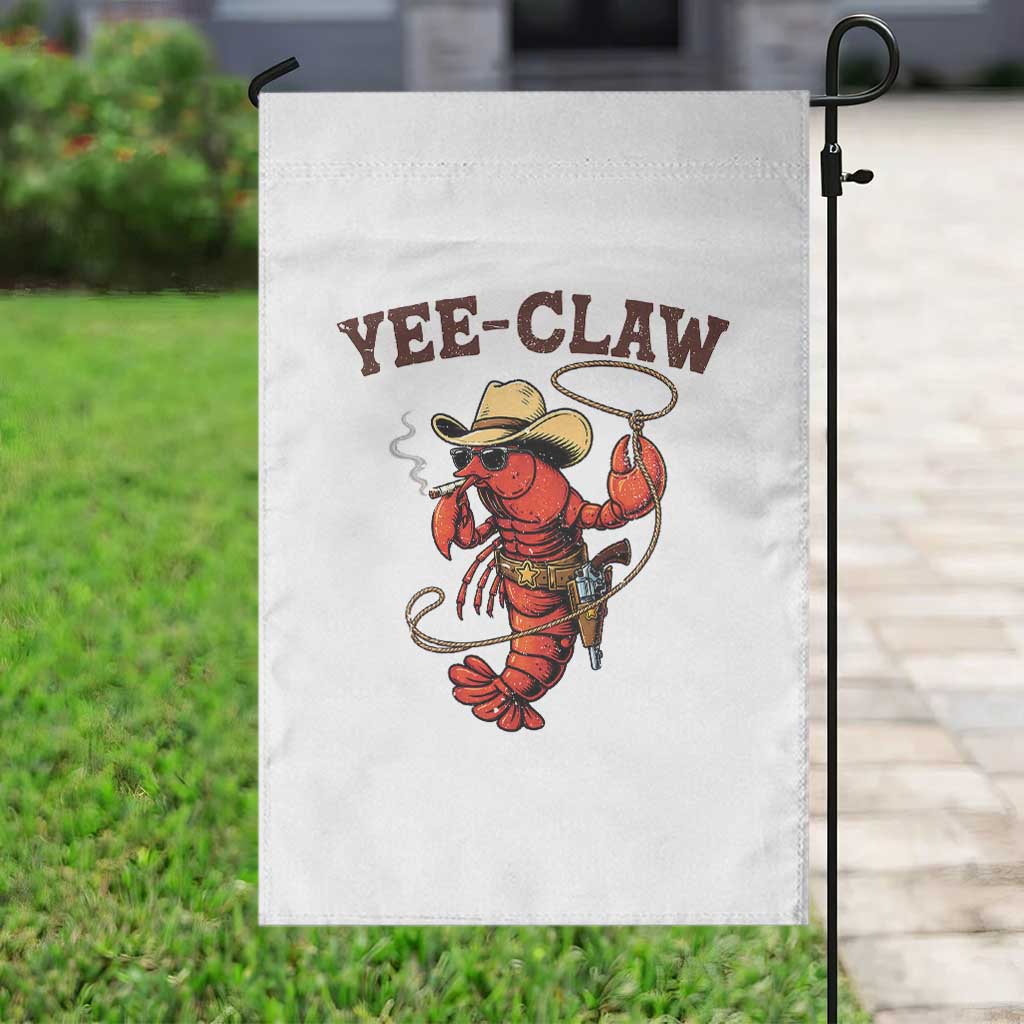 Yee Claw Southern Crawfish Garden Flag Funny Seafood Party Graphic TS12 Print Your Wear