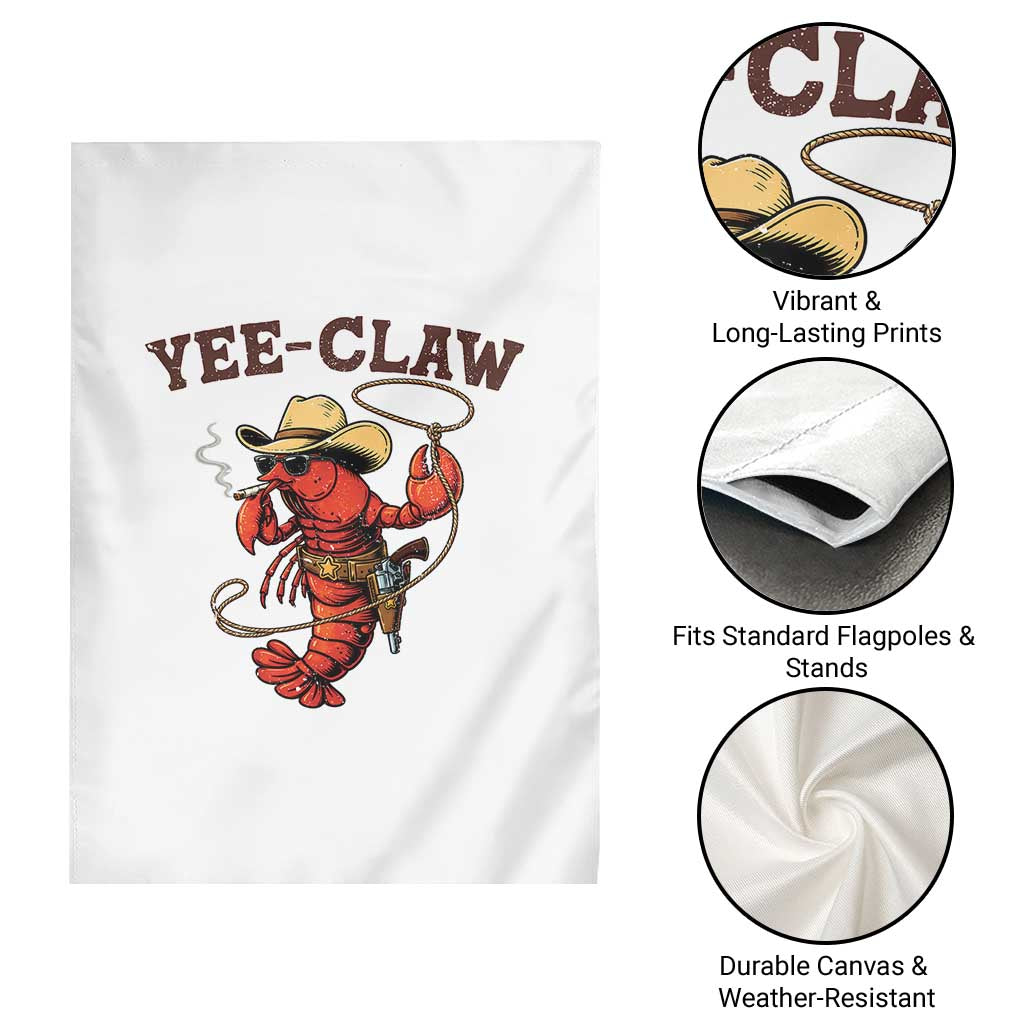 Yee Claw Southern Crawfish Garden Flag Funny Seafood Party Graphic TS12 Print Your Wear